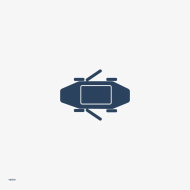 Binek otomobil minimalist vektör simgesi