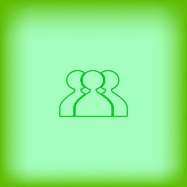 iş ekibi simgesi, vektör illüstrasyonu 