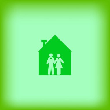 adam ve kadın ayakta birlikte vektör simgesi