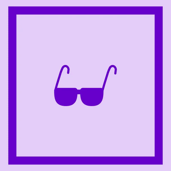 Gafas Sol Icono Plano Vector Ilustración — Archivo Imágenes Vectoriales