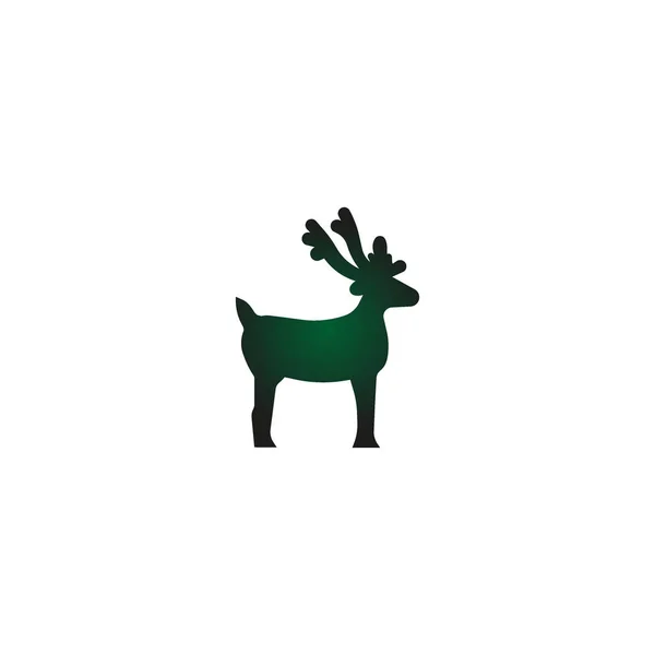 Noel Reindeer Logo Şablonu — Stok Vektör