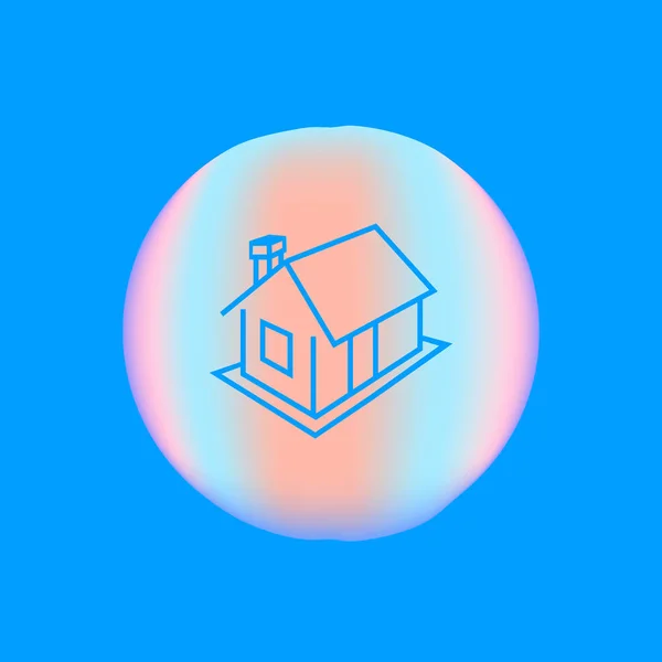 Icône Minimaliste Maison Illustration Vectorielle — Image vectorielle