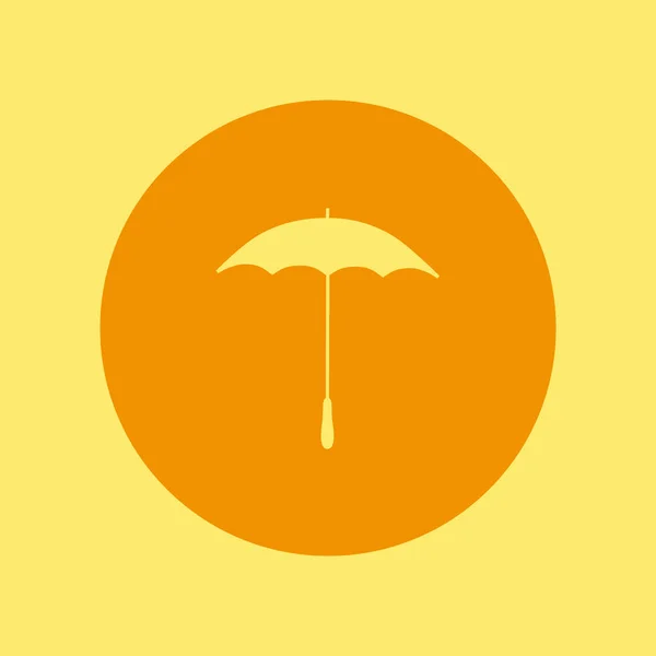 Deštník Plochá Ikona Vektorová Ilustrace — Stockový vektor