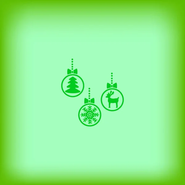 Colorido Navidad Bolas Vector Ilustración — Archivo Imágenes Vectoriales