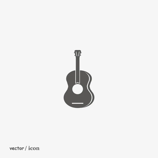 Ícone Web Guitarra Ilustração Vetorial — Vetor de Stock