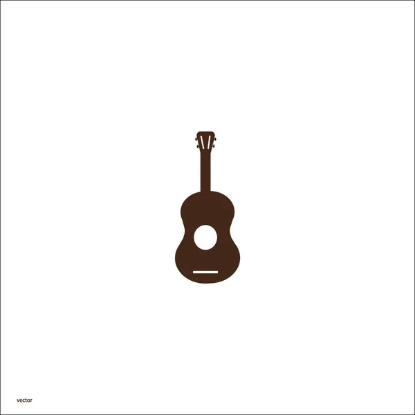 Ícone Web Guitarra Ilustração Vetorial — Vetor de Stock