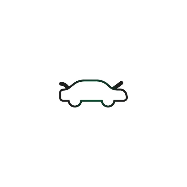 Icône Vectorielle Minimaliste Voiture Particulière — Image vectorielle