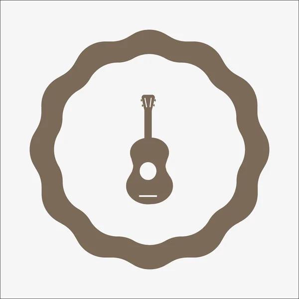 Guitar Web Icon Vector Illustration — Stock Vector