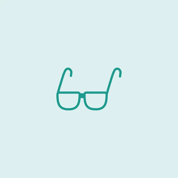 Eyeglasses Flat Icon Vector Illustration — Stock Vector