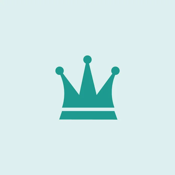 Crown Ploché Ikony Vektor Ilustrace — Stockový vektor