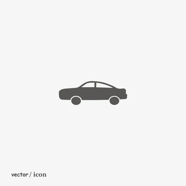 Minimalistic Passenger Car Vector Icon — Stock Vector