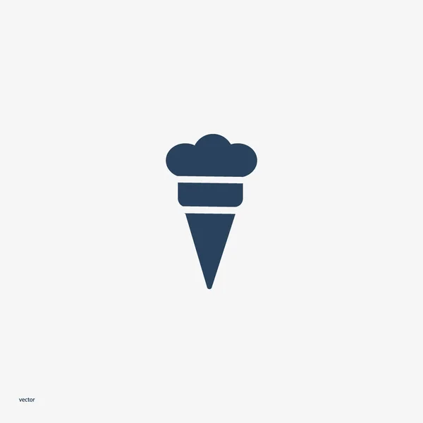Minimalistický Ikona Zmrzliny Vektorové Ilustrace — Stockový vektor