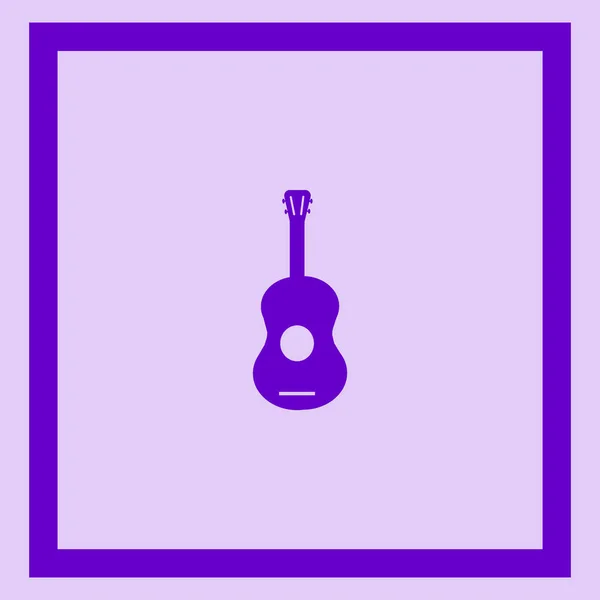 Ícone Web Guitarra Ilustração Vetorial —  Vetores de Stock
