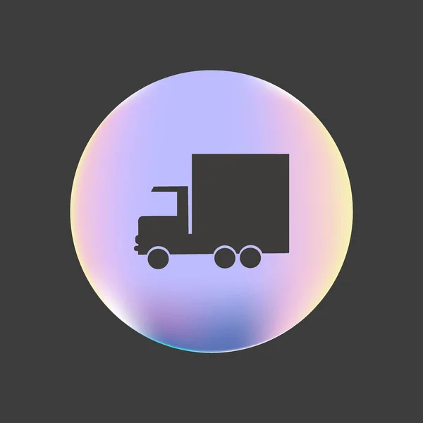 Illustration Vectorielle Camion Livraison Énorme — Image vectorielle