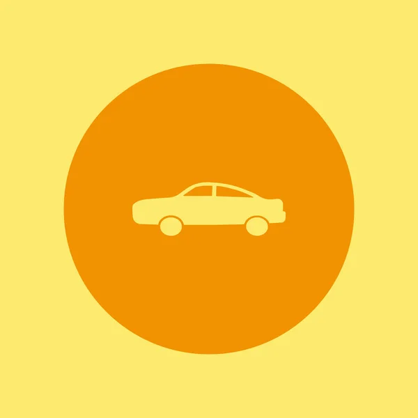 Icono Vector Coche Pasajeros Minimalista — Vector de stock