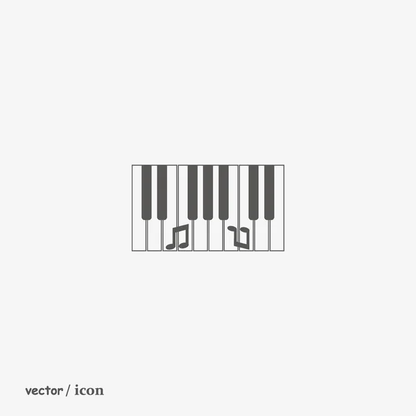 Synthesizer Flat Icon Vektor Illustration Musikinstrumentenkonzept — Stockvektor