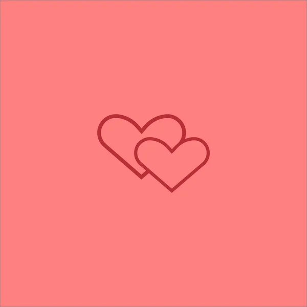 Corazón Icono Web Ilustración Vectorial — Vector de stock