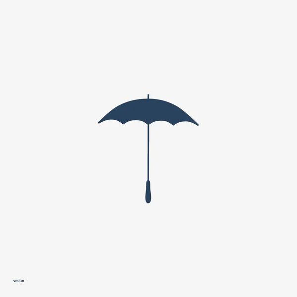 Paraplu Plat Pictogram Vector Illustratie — Stockvector