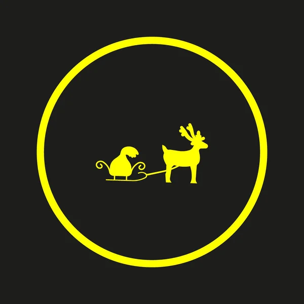 Modèle Logo Renne Noël — Image vectorielle