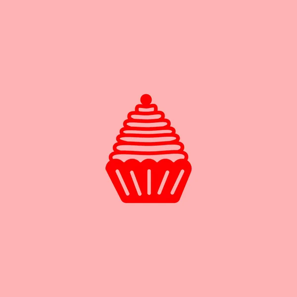 Aptitretande Kaka Logotyp Mall — Stock vektor
