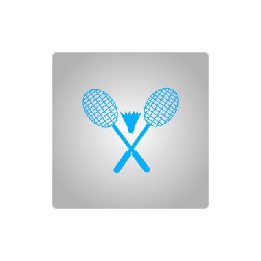 Raketleri ve raketle badminton vektör çizim için