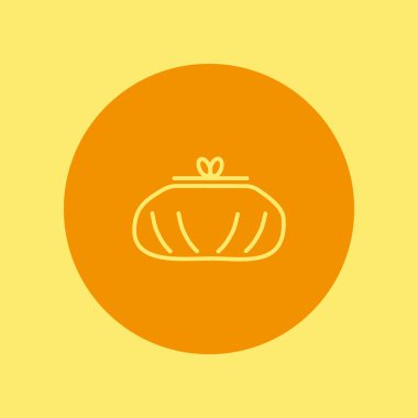 Sevimli bayan cüzdan Logo şablonu