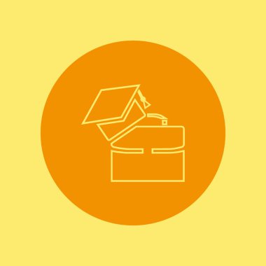 eğitim web simgesi, vektör çizim 