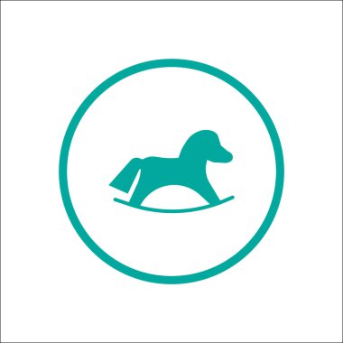 At yassı simgesi, vektör illüstrasyonu