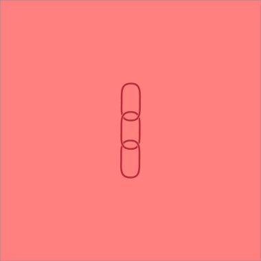 zincir baklalarinin vektör çizim minimalist simgesi