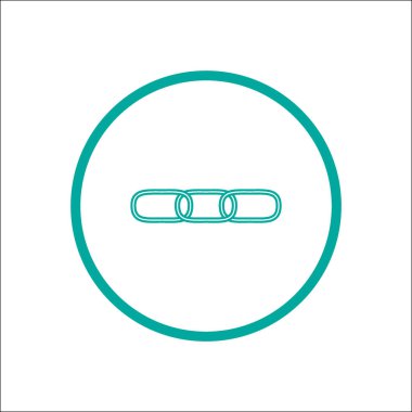 zincir baklalarinin vektör çizim minimalist simgesi