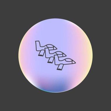 Oryantal uçak logo şablonu