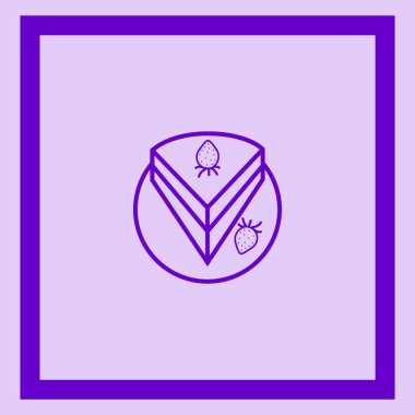 Renkli iştah açıcı kek vektör çizim