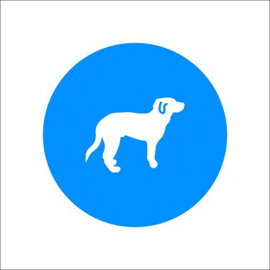 köpek ağı simgesi, vektör illüstrasyonu 