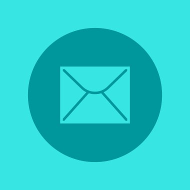 mektup zarfının minimalist vektör simgesi