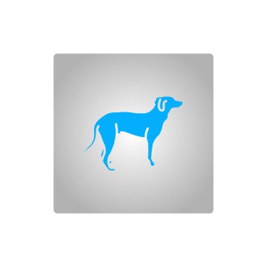 köpek ağı simgesi, vektör illüstrasyonu 