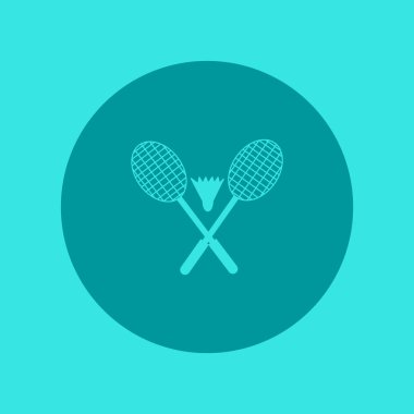 Raketleri ve raketle badminton vektör çizim için