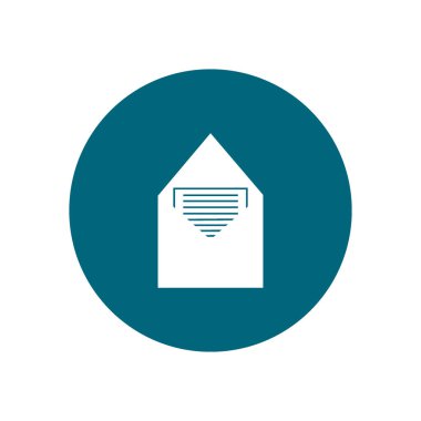 mektup zarfının minimalist vektör simgesi