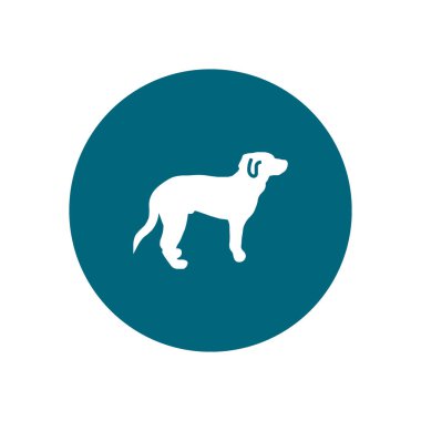 köpek ağı simgesi, vektör illüstrasyonu 