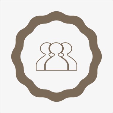 iş ekibi simgesi, vektör illüstrasyonu 