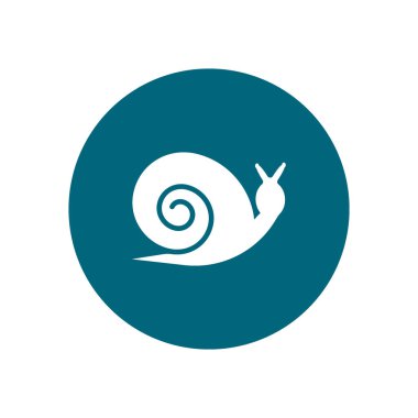 Şirin renkli salyangoz logo şablonu