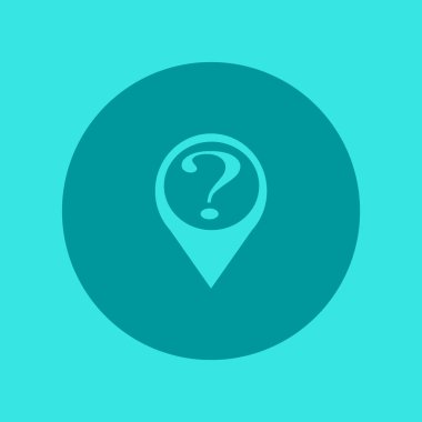 soru işareti basit simge vektör çizim