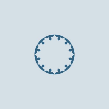 renkli daire, vektör çizim minimalist simgesi