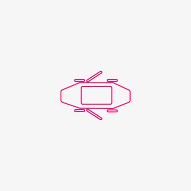 Binek otomobil minimalist vektör simgesi