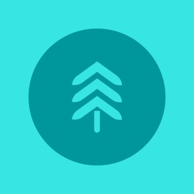 Köknar ağacı düz kutsal kişilerin resmi, vektör çizim 