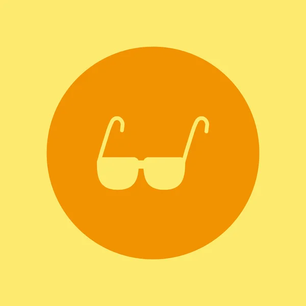 Óculos Sol Ícone Plano Vetor Ilustração — Vetor de Stock