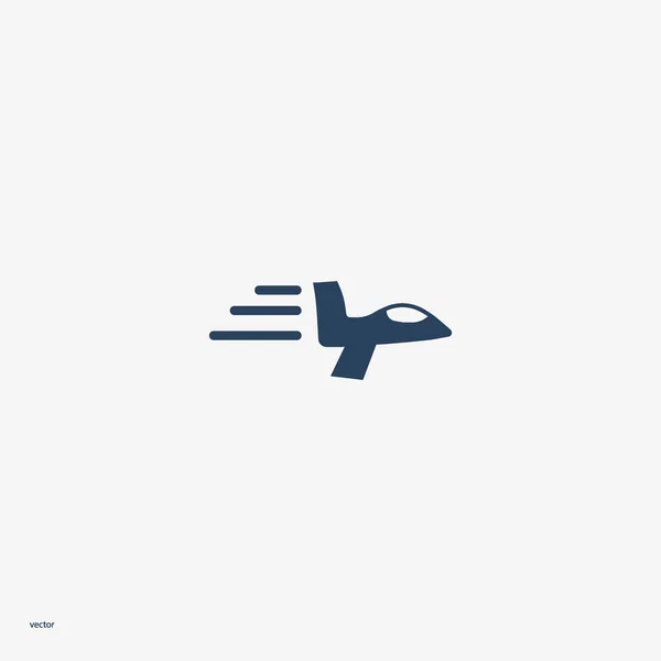 Oriental Airplane Logo Template — Stock Vector