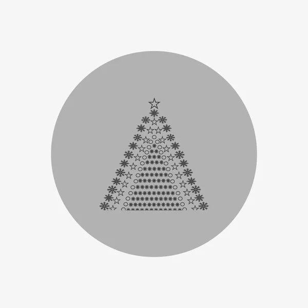Μινιμαλιστική Εικόνα Του Χριστουγεννιάτικου Δέντρου Εικονογράφηση Διάνυσμα — Διανυσματικό Αρχείο