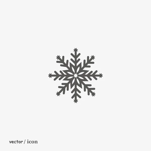 Schneeflocke Web Symbol Vektor Illustration — Stockvektor