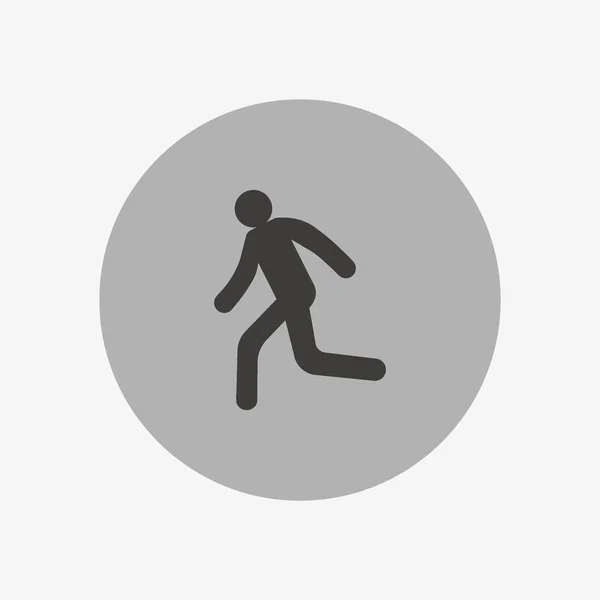 Running Man Flat Icon Ilustração Vetorial — Vetor de Stock