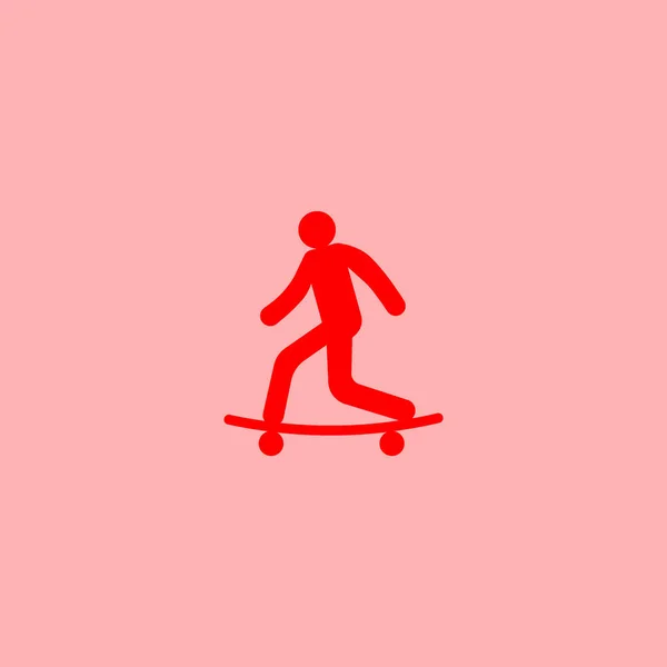 Hombre Skateboard Vector Ilustración — Archivo Imágenes Vectoriales